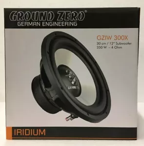 Ground Zero GZIW 300X 30 cm carcasa subwoofer 350 W 4 ohmios nuevo y embalaje original - Imagen 1 de 6