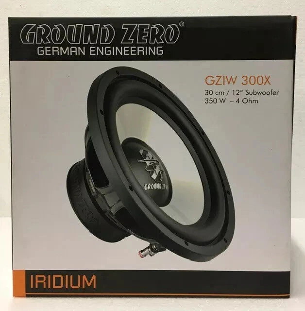 Ground Zero GZIW 300X 30cm Enclosure Subwoofer 350W 4Ohm New & Original Packaging  - Image 1 of 4