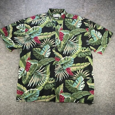 Camisa Hawaiana De Colección Robert Stock Para Hombres XL Multicolor Floral Botánica Fuerte Rayón Foto 1 de 4