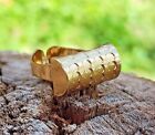 Gold Bar Abstract Design Knuckle Ring Gold Stainless-steel Ring - Size 9.5