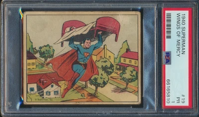 1940 SUPERMAN #19 WINGS OF MERCY PSA 1 - Image 1 of 2