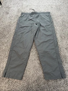Pantalones Nike Para Hombre XL Gris Rayas Calentamiento Pista Baloncesto Sueltos Swoosh - Imagen 1 de 6