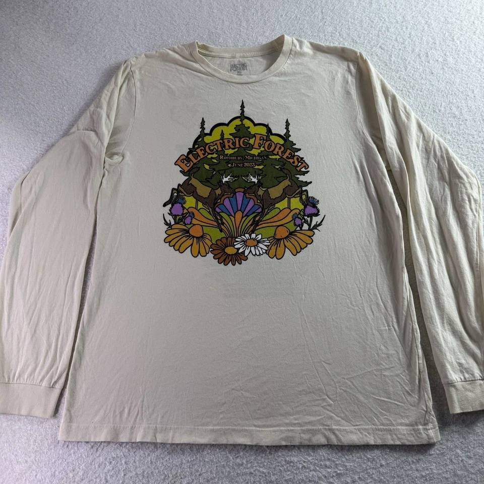 Camiseta manga larga Electric Forest Music Festival MI 2023 XL Odesza Jamie XX Foto 1 de 4