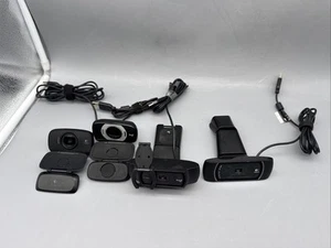 LOT of 4 LOGITECH HD Laptop Webcam Computer Folding Web Cameras - Picture 1 of 9