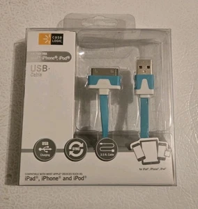 Case Logic iPhone, IPad, iPod Touch & Nano Travel Charger Cable - Blue - Picture 1 of 1