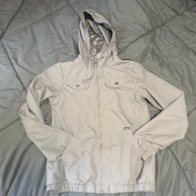 Volcom Jacket  Women’s Olive Small Full Zip Windbreaker Enemy Lines Hooded EUC - Image 1 of 4