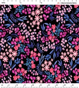 Minerva Exclusive Lining Fabric - POD - Floral Carousel - per metre - Picture 1 of 3