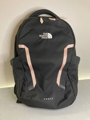 The North Face Women's Vault Everyday Laptop Backpack Black & Pink - Image 1 of 4