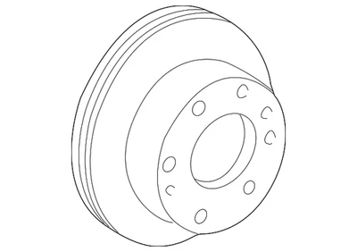 Rotor de freio a disco dianteiro genuíno GM 15942195 - Imagem 1 de 4