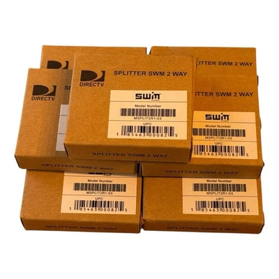 Lot of 7 DirecTV 2 Way SWM Green Splitter MSPLIT2R1-03 SWiM 2Way New - Image 1 of 3