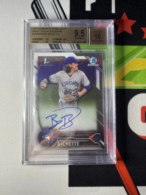 2016 Bowman Draft Chrome Draft Pick Auto Bo Bichette #CDA-BOB BGS 9.5 Auto 10 - Image 1 of 2