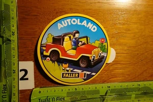 Alter Aufkleber Modellbau Modellbahn FALLER Autoland - Bild 1 von 2