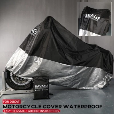 Cubierta de moto impermeable exterior protector UV para DUCATI Monster 659/795/821 Foto 1 de 4