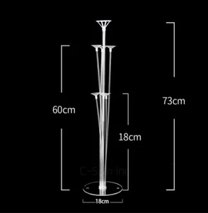 28" Table Stand Balloon Stick w cap Kit Centerpiece Wedding Baby Shower Birthday - Picture 1 of 12