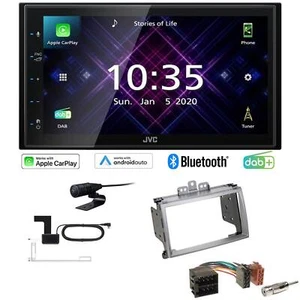 JVC Autoradio Apple CarPlay Android Auto DAB+ für Hyundai i20 2009-2012 silber - Bild 1 von 8