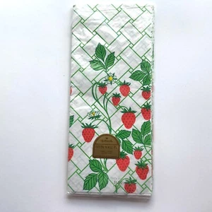 Vintage Hallmark Paper Table Cover Strawberry Vine - Picture 1 of 6