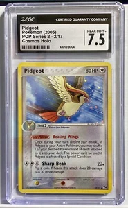 2005 Pokémon POP Series 2 Pidgeot 2/17 Cosmos Holo CGC Near Mint + 7.5 - Picture 1 of 6