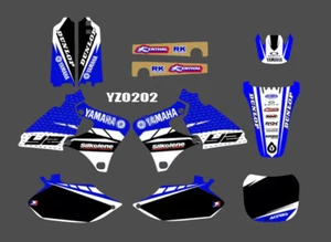 Para Yamaha YZ250F 1999-2002. YZ400F. Kit de gráficos calcomanías de fondo kit completo - Imagen 1 de 3