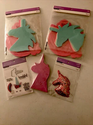 Lote de recuerdos de primavera formas troqueladas/pegatinas brillantes estampillas transparentes var. Patrón Foto 1 de 4