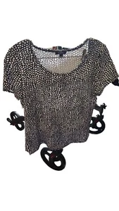 Elementz blouse Black And White Size L - Picture 1 of 5
