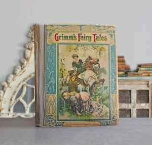 Rare Antique Old Book Grimm's Fairy Tales ~1900 Illustrated Walter Crane Magic ⭐ - Picture 1 of 24