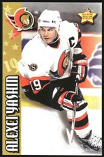 1999-00 Kraft Dinner Senators Hockey Card #14 Alexei Yashin