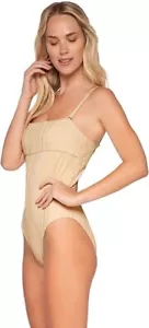 Swim Systems X1016 Cecilia One Piece Swimsuit, Sandstone, Small - Picture 1 of 3