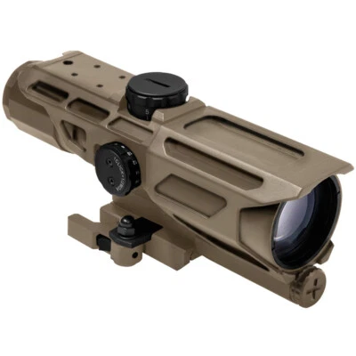 NcSTAR VSTP3940GV3T 3-9x40 USS Series Red Blue Illuminated Gen 3 Rifle Scope Tan - Image 1 of 4