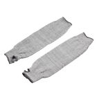 1 pair Cut Resistant Sleeves 45cm Grade Level 5 with Thumb Hole Safety Arm O8D9