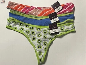 NOBO Tanga Bragas 3pr Mezcla Algodón Verde Rosa Azul 2XL - Imagen 1 de 6