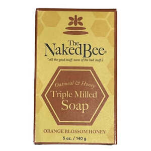 Naked Bee Oatmeal & Honey Triple Milled Bar Soap 5 Oz. - Orange Blossom Honey