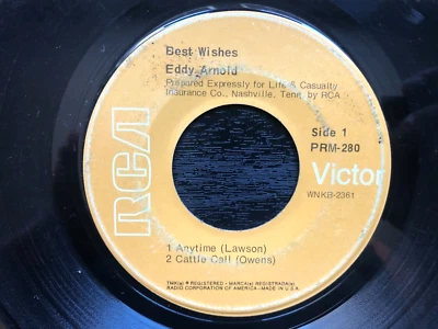 Eddy Arnold BEST WISHES 1968 RCA Victor EP G+ $1.00 CLEARANCE - Image 1 of 2