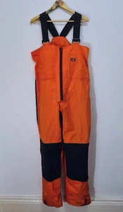 Gill Sailing Trousers Salopettes fluorescent orange - Mens Small - Picture 1 of 11