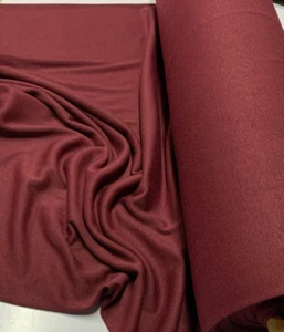 BURGUNDY POLYESTER  1 X 1 RIBBING : 80cm TUBULAR WIDTH : $4.50 PER 50CM : #RBB-1 - Imagen 1 de 3