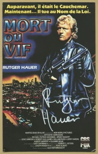 Rutger Hauer (1944-2019) - rara foto di copertina autentica firmata - Gerardmer 1996 - Foto 1 di 1