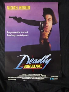 Cartel de película DEADLY VIGILANCIA MICHAEL IRONSIDE promoción original de tienda de videos - Imagen 1 de 9