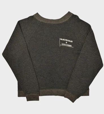 Vintage 70s Sweatshirt Size Small Striped Philadelphia College Textile Science - Image 1 of 4