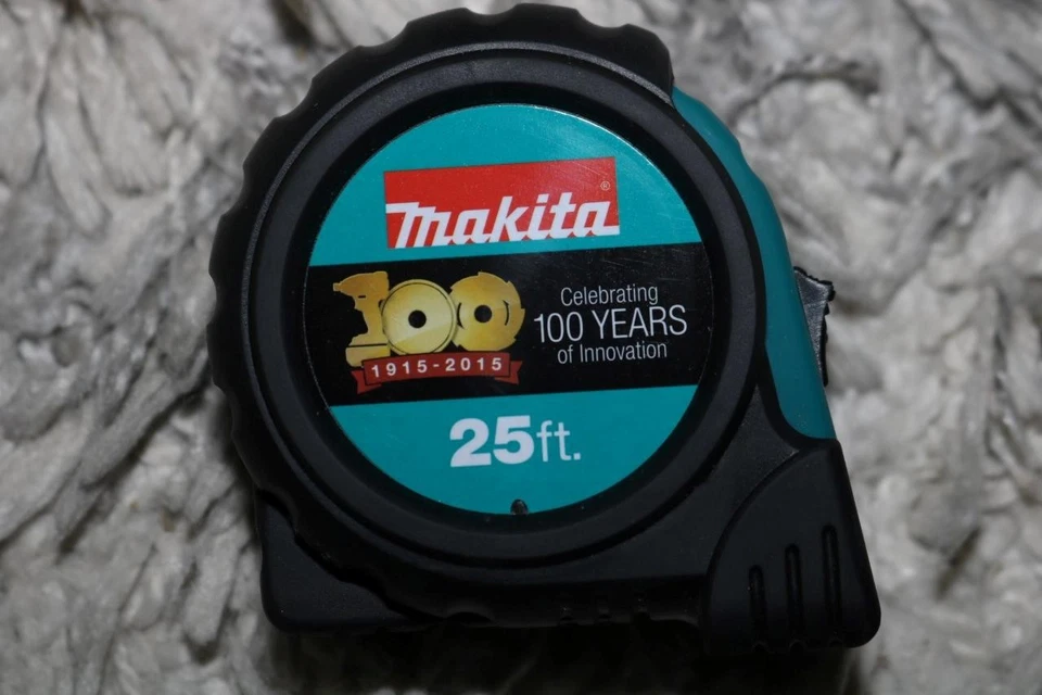 MAKITA 100 ANIVERSARIO EDICIÓN ESPECIAL CINTA MÉTRICA 25 PIES 1915-2015 RARA NUEVA Foto 1 de 4