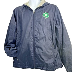 Parka a vento Champion Notre Dame Fighting Irish da uomo taglia XL full zip cappuccio - Foto 1 di 9
