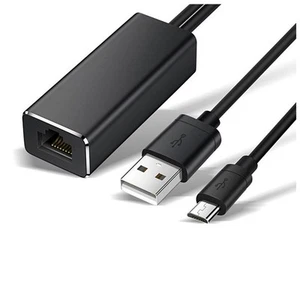 Adaptador Ethernet Micro-USB 10/100Mbps para Fire Stick USB a RJ45 USB Card9497 - Imagen 1 de 8