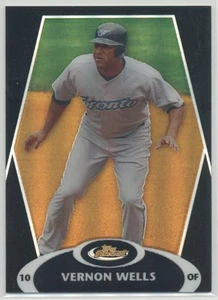 Vernon Wells 2008 Topps Finest Black Refractor /99 #42 Toronto Blue Jays - Picture 1 of 2
