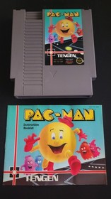 Pac-Man (Tengen Gray) ( Nintendo, NES) - Pacman Video Game, Game & Manual Only