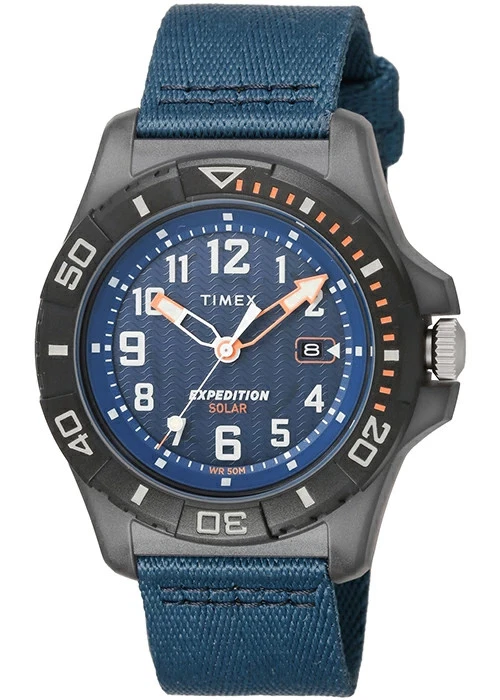 TIMEX Expedition TW2V40300 Blue Solar Canvas Men Watch
