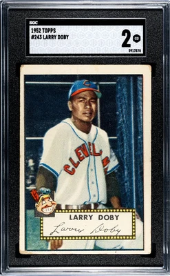 1952 Topps Larry Doby #243 SGC 2 - Image 1 of 2