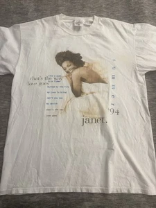 Vintage 90s Janet Jackson Summer World Tour Shirt Size XL (STAINS) (READ DESCR) - Bild 1 von 11