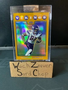 2008 Topps Chrome Football - Bernard Berrian Gold Refractor /199 uncirculated - Bild 1 von 8