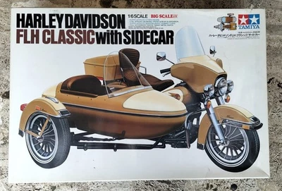 TAMIYA HARLEY DAVIDSON FLH CLASSIC WITH SIDECAR 1:6 - Immagine 1 di 4