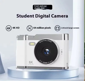 4K Digital Camera Vlog Camera Autofocus 8x Digital Zoom 40MP Front and Rear - Picture 1 of 10