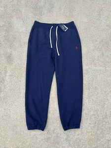 NWT Men's Polo Ralph Lauren Embroidered Logo Jogger Sweatpants Navy Blue Men’s M - Picture 1 of 4
