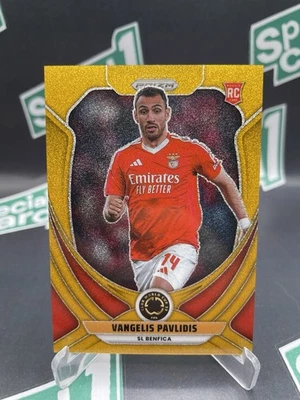 2025 Panini Prizm Club World Cup Vangelis Pavlidis RC ROOKIE 10/10 GOLD SSP SP - Image 1 of 4